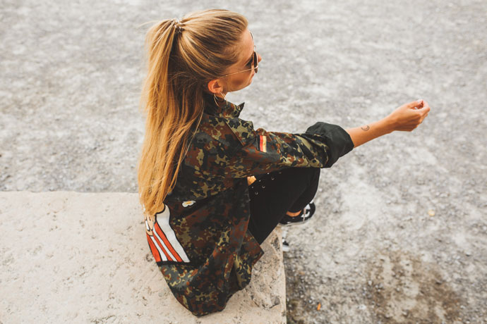 Camouflage Jacke